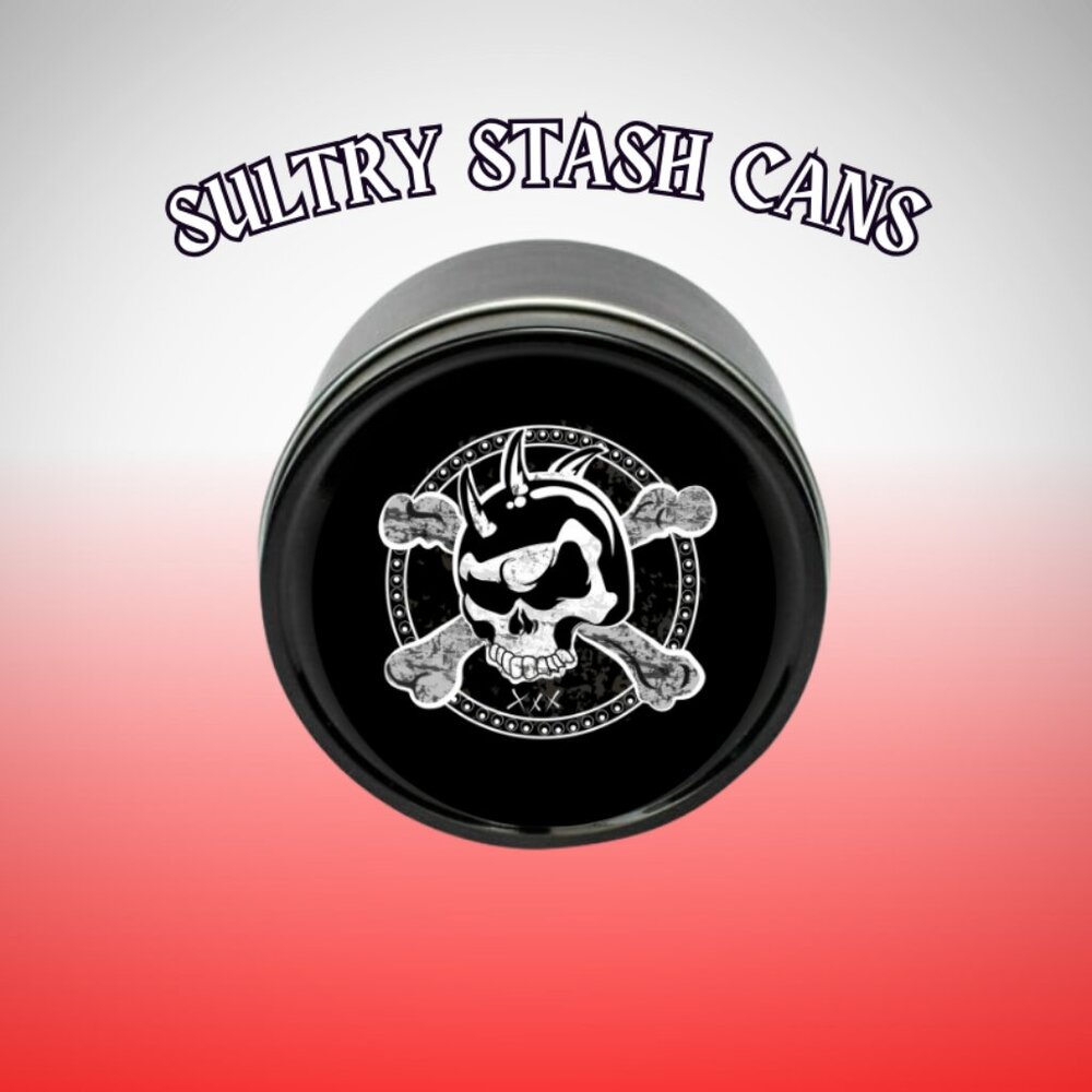 BIKER SKULL STASH CAN